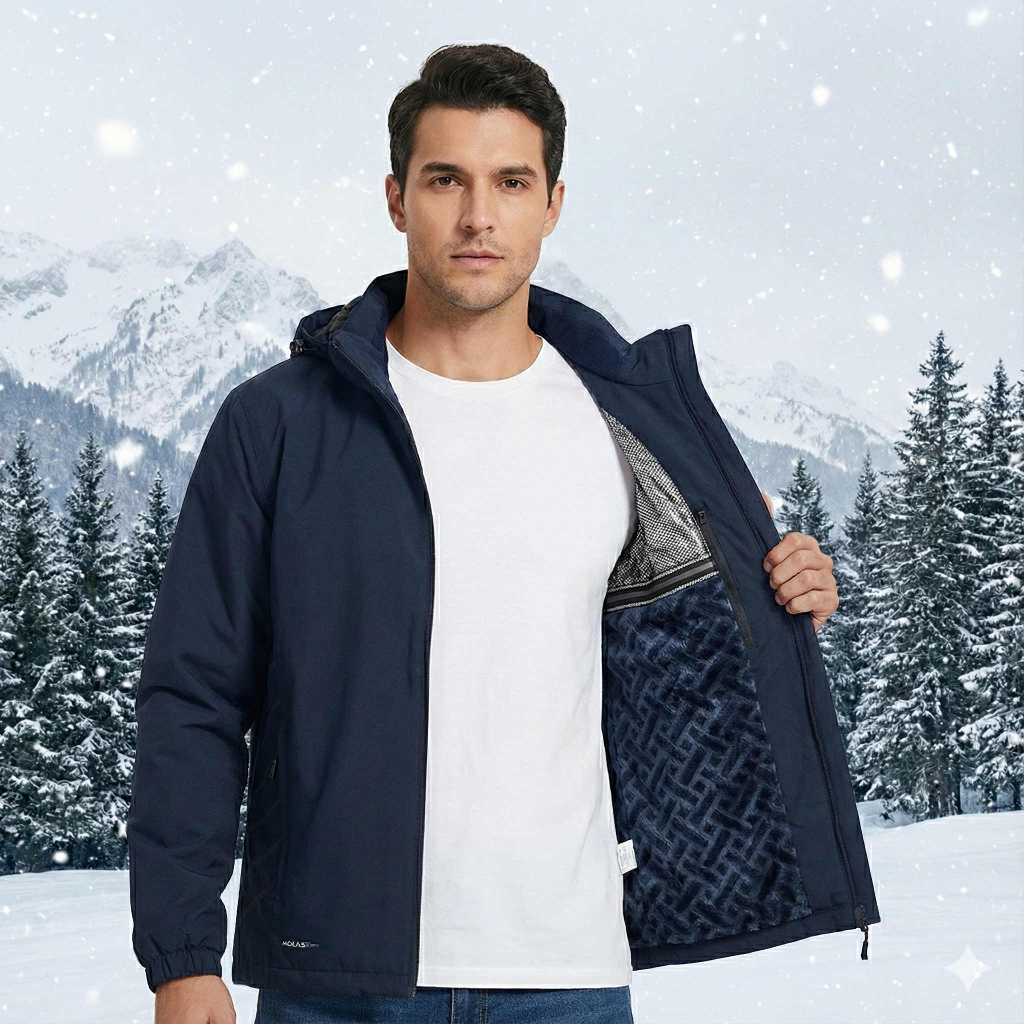 Jacket con forro interno de borrego